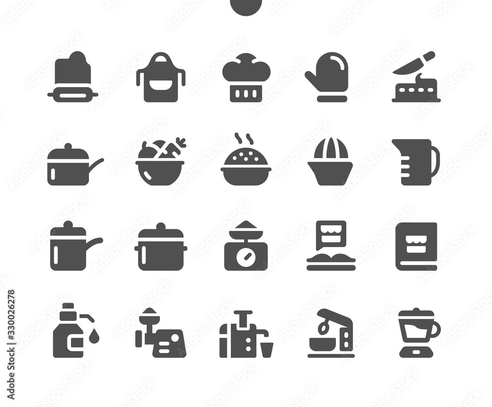 Aufkleber cooking v1 ui pixel perfect well-crafted vector solid icons 48x48 ready for 24x24 grid for web graph