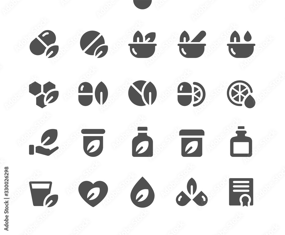 Poster alternative medicine v1 ui pixel perfect well-crafted vector solid icons 48x48 ready for 24x24 grid 