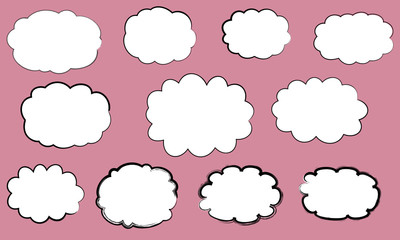 Fototapeta premium Hand drawn Japanese traditional cute animal illustrations written with a brush