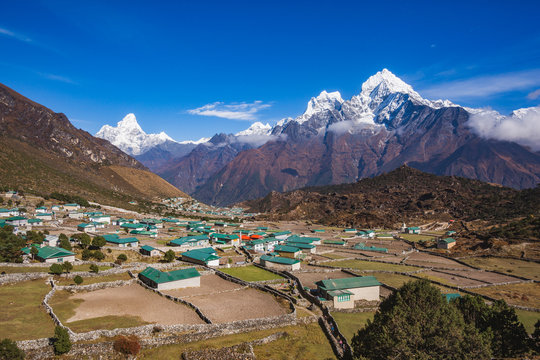 Khunde Village. Nepal, Sagarmatha National Park