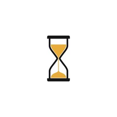 Hourglass logo vector icon illustration