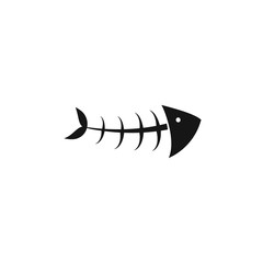 Fishbone vector icon illustration