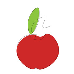 Apple fruit red icon vector illustration