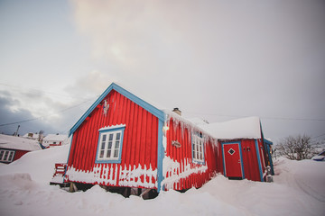 classical Norwegian houses in reine lofoten islands