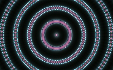 Seamless kaleidoscope pattern with a Mandala