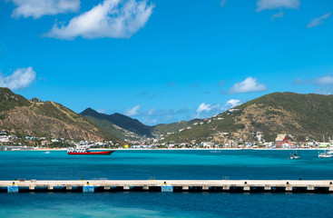 Caribbean islands, architectures on the colorful seascapes