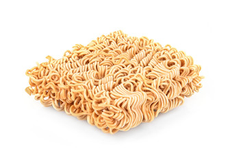Instant noodles isolated on white background