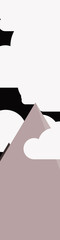 Fototapeta premium Abstract Random Placed Mountains Panorame Generative Art background illustration