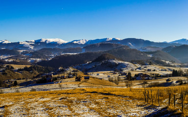 winter in the mountains