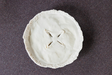 vegan shepherd's pie with lentils and mash potatoes in the making