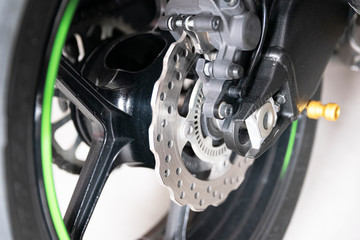 Close Up brake of motorcycle