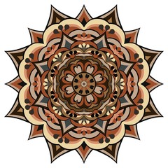 mandala ethnic ornament on white	