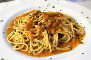 close-up of a typical Sicilian dish called 