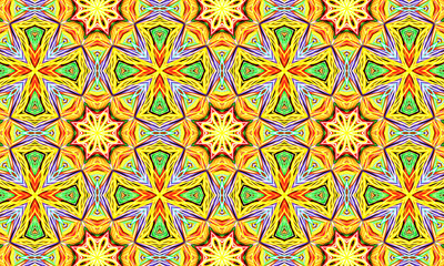Geometric kaleidoscope multicolored seamless pattern. Abstract background. Beautiful multicolor...