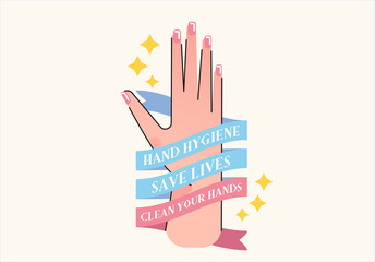 Washing hand hygiene hygienic illustration vector
