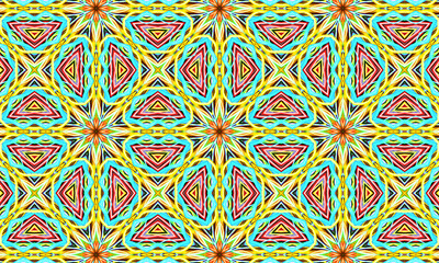 Geometric kaleidoscope multicolored seamless pattern. Abstract background. Beautiful multicolor...