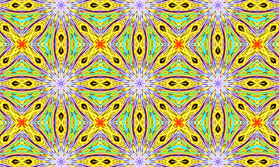 Fototapeta na wymiar Geometric kaleidoscope multicolored seamless pattern. Abstract background. Beautiful multicolor kaleidoscope texture. Unique kaleidoscope design. Illustration for design.