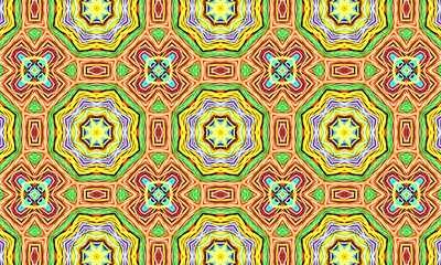 Geometric kaleidoscope multicolored seamless pattern. Abstract background. Beautiful multicolor...