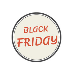 black Friday. Black Friday icon. Vector illustration. Stock vector.