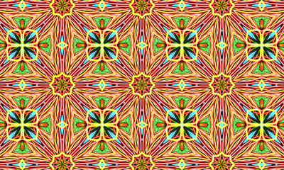 Geometric kaleidoscope multicolored seamless pattern. Abstract background. Beautiful multicolor...