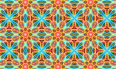 Geometric kaleidoscope multicolored seamless pattern. Abstract background. Beautiful multicolor...