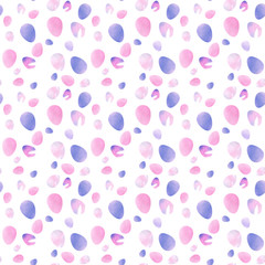 pink background with eggs happy Easter pattern