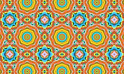 Geometric kaleidoscope multicolored seamless pattern. Abstract background. Beautiful multicolor...