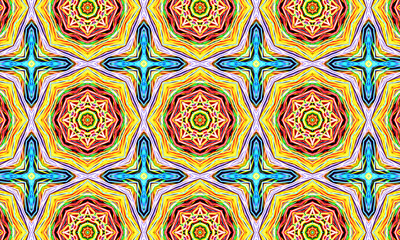 Red kaleidoscope sequence patterns. 4k Abstract multicolored motion graphics background. Or for...