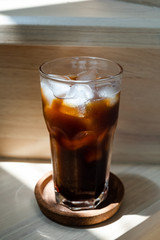 Ice Coffee Americano drinking fresh 