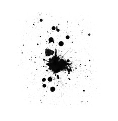 Black ink splash brush background