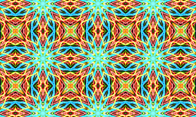 Red kaleidoscope sequence patterns. 4k Abstract multicolored motion graphics background. Or for...