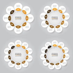 Bundle infographic elements.