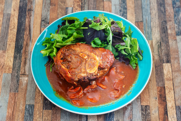 Beef stewed and Carrots potatoes with a wine sauce and herbs