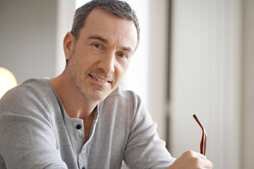 Portrait of smiling middle-aged guy