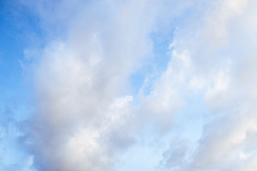 Blue sky and a lot of clouds