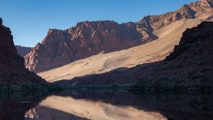 Colorado river and peaceful scenic view