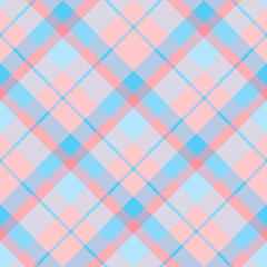 Seamless pattern in great beautiful pink and blue colors for plaid, fabric, textile, clothes, tablecloth and other things. Vector image. 2