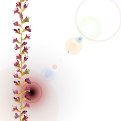 Watercolor seamless pattern. Abstract background with colorful  spring  field