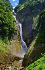 Obraz na płótnie Canvas Shomyo falls in Tateyama alpine, Japan
