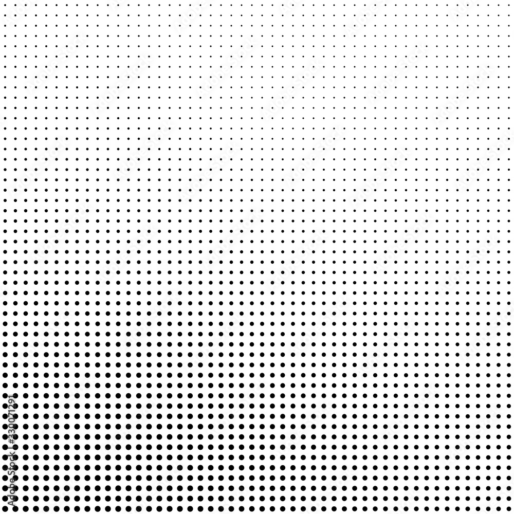 Poster abstract halftone background in black and white. dotted vector pattern
