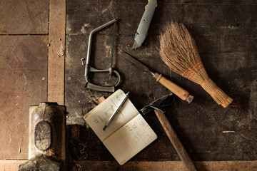 Carpenter's hobby garage / studio - men's cave.