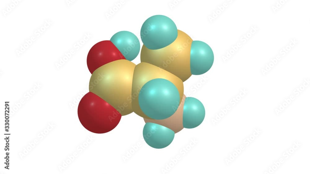 Poster alanine molecule rotating video full hd