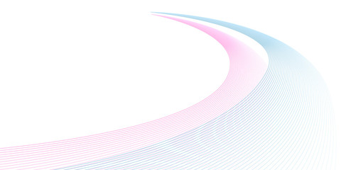 流線型の波のイラスト