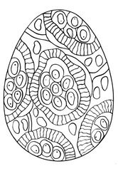 Easter egg with print 