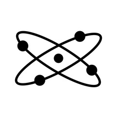 atom icon design, flat style icon collection