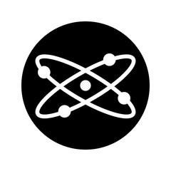 atom icon design, flat style icon collection