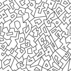 Seamless abstract black and white pattern. Vector illustration. 