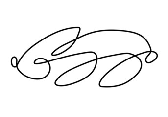 one line drawing art rabbit logo style. mono line rabbit logo. simple and modern style. continuous line rabbit