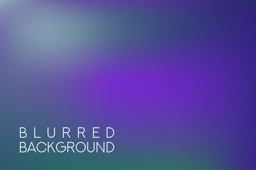 horizontal wide multicolored blurred background. Blue sea neon colors blurred background vector