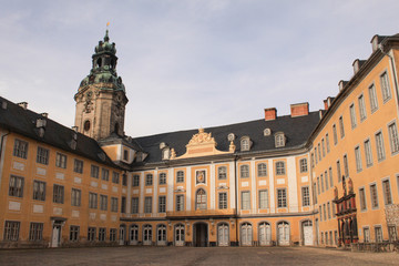 Fototapeta na wymiar Schloss Heidecksburg in Rudolstadt; Schlosshof